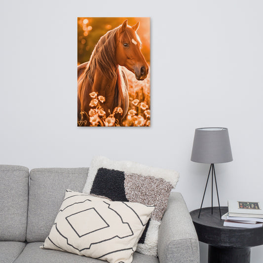 Wall Decor Beautiful Horse Standing In A Field